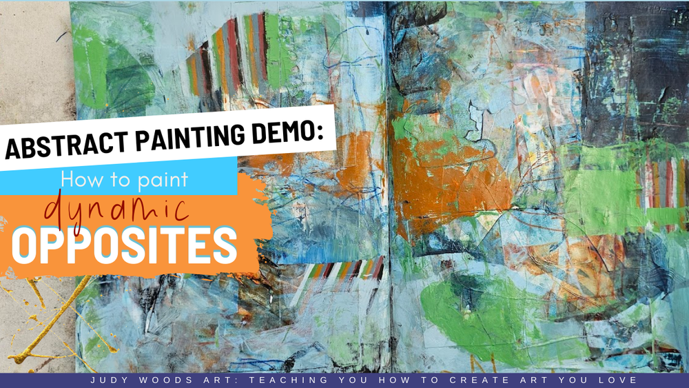 Abstract painting / textured with gesso / Acrylic abstract painting  demonstration 