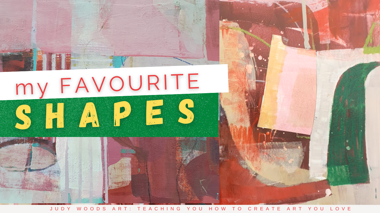 Abstract Painting with Shapes