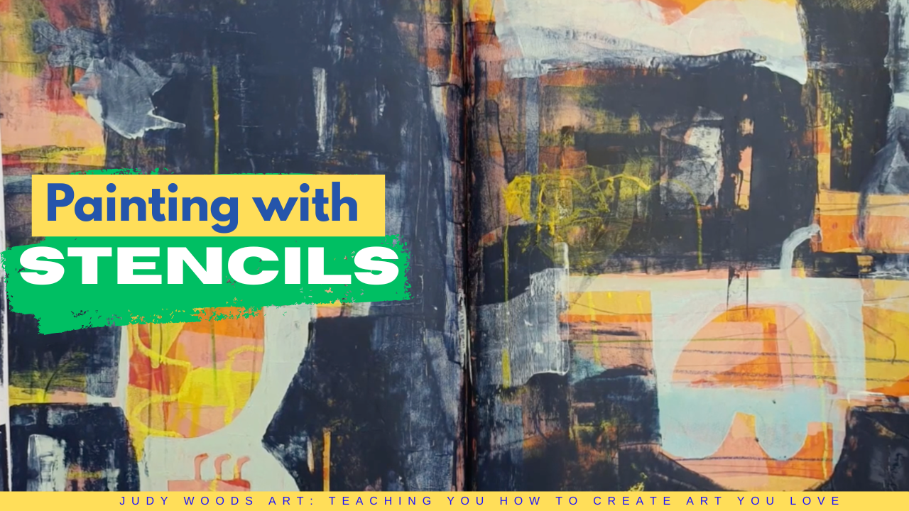 Create Depth and Interest in your Painting with Stencils
