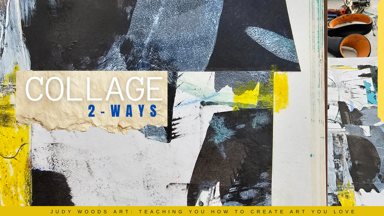 2 Different Methods of Using Collage in Abstract Painting