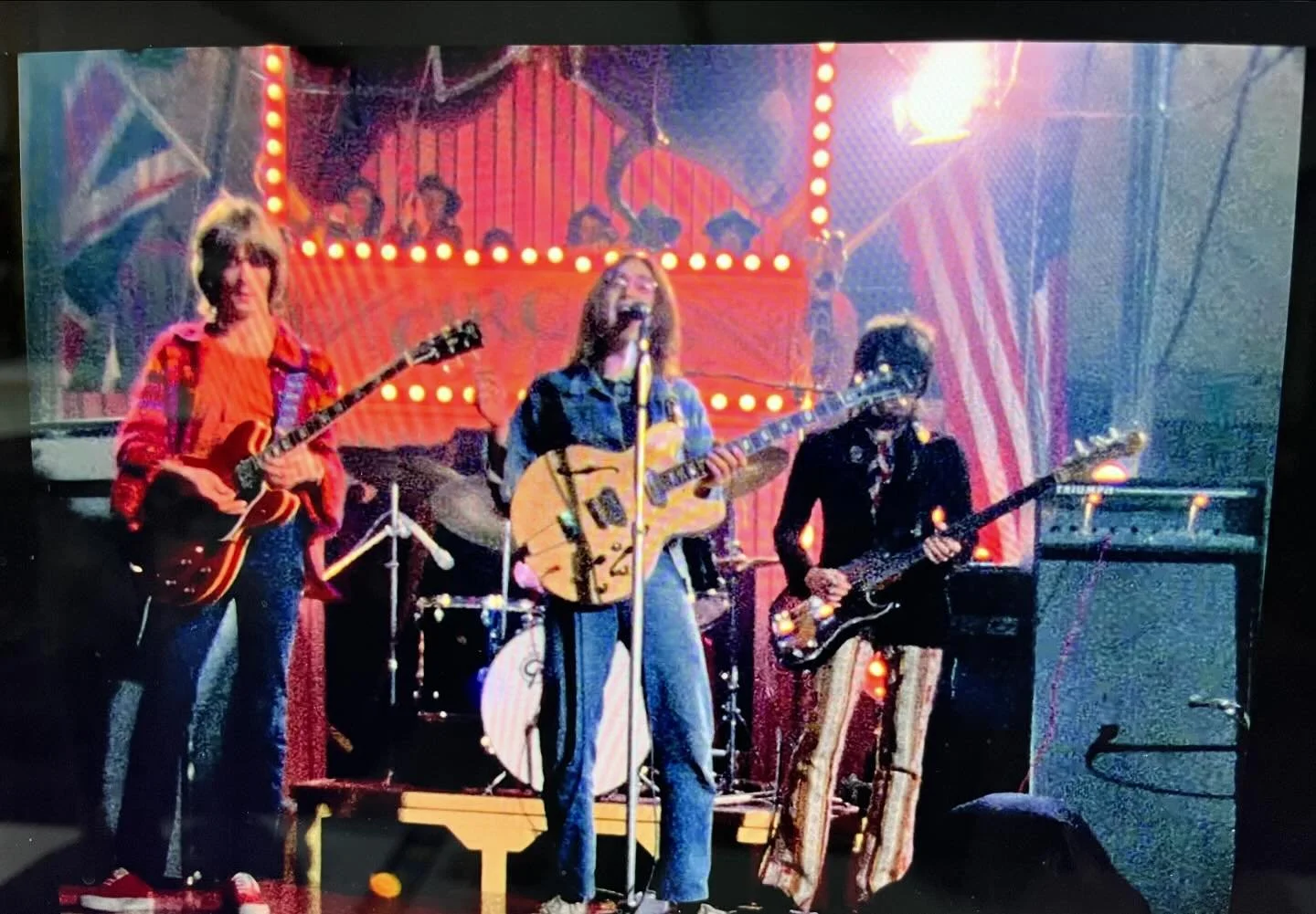 Here&rsquo;s something that most people don&rsquo;t know&hellip;.unless Jamie or Deb have given you a tour thru the building that we are in and pointed it out .  Ya see that red guitar? It&rsquo;s being played at the Rolling Stones Rock &lsquo;n&rsqu