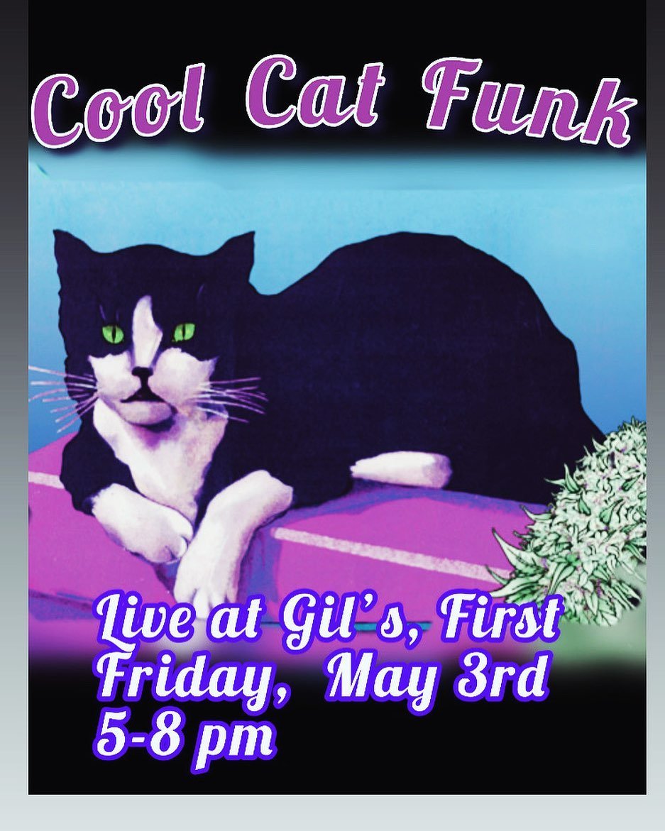 Free show,  Early show (5-8), Fun show,  Funky show. 😸. Come by and say Meeeoow!  We will be debuting a new medley too . ⚡️🏝️🤙🏽🍻🐅🔥

#southernoregon 
#ashlandoregon 
#roguevalley
#ashlandfirstfriday 
#ashlandfolkcollective 
#coolcats 
#catslife