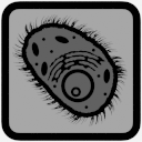 The biology button, desaturated, indicating that the page is not yet ready.