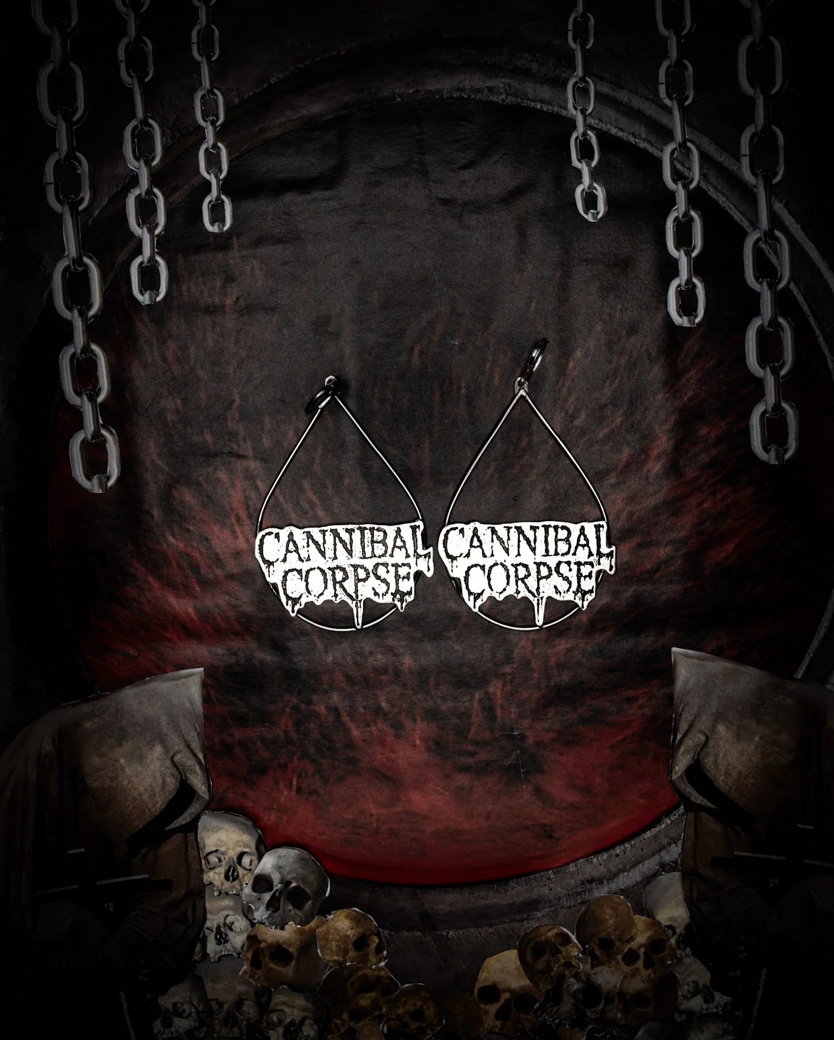 cannibal corpse earrings