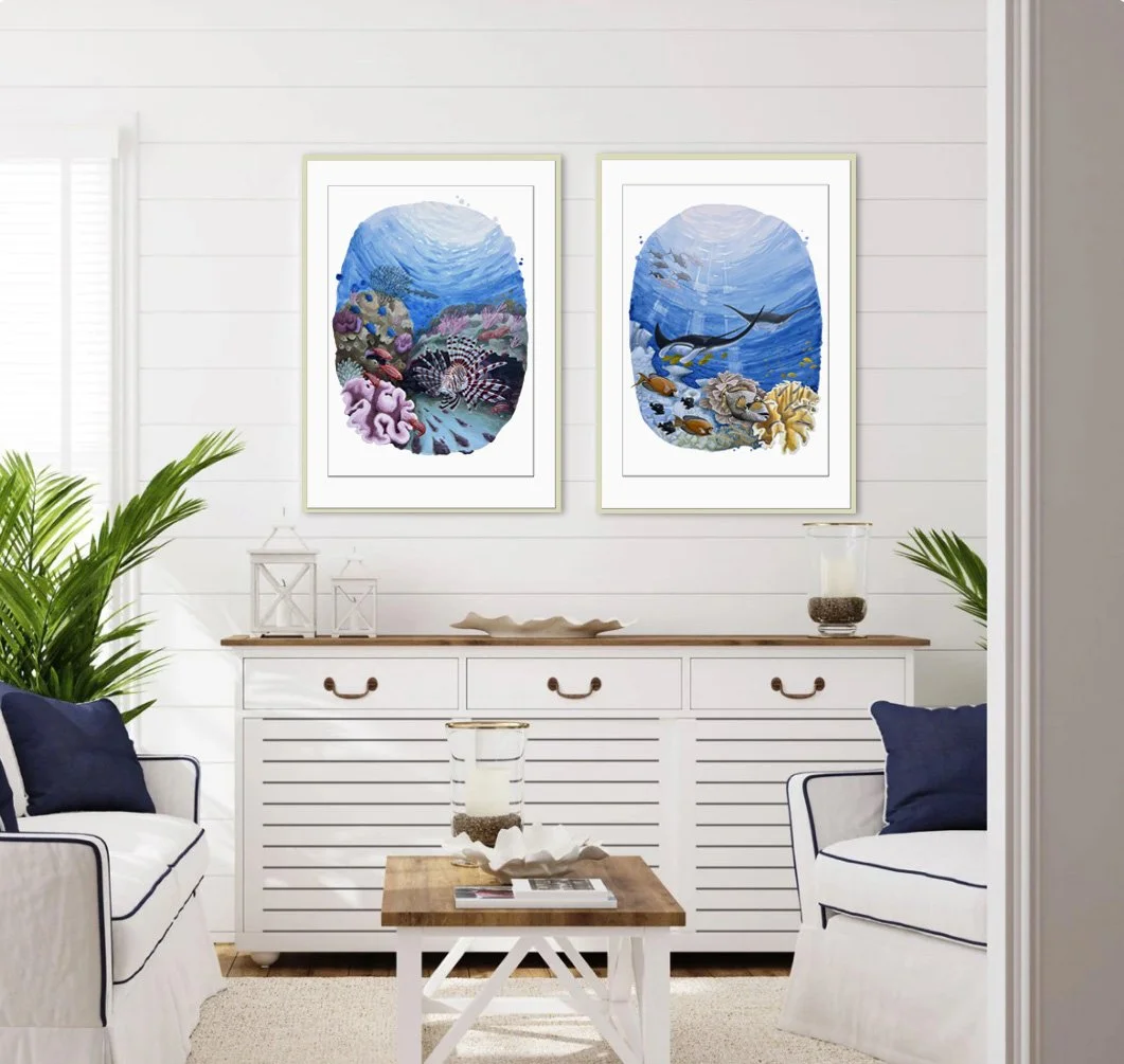 Manta and Lionfish insitu framed.jpg