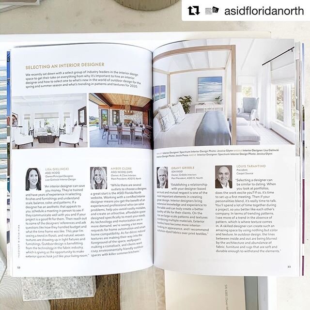 &ldquo;Selecting a designer can be similar to dating...&rdquo; ✨ Swipe to see what our very own president, Louis Tarantino, had to say in the most recent issue of @passport_winter_park. ✨
. . .
#Repost @asidfloridanorth
・・・
We interviewed several of 