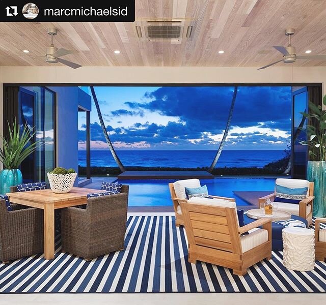 We hope all the dads out there had a wonderful and relaxing Father&rsquo;s Day! Happy Monday! 💙
.
#Repost @marcmichaelsid
・・・
#Loggia #InteriorDesign #LoggiaDesign #WhiteOak #CabanaStripe #IndoorOutdoor #OutdoorLiving #LuxuryHome #FloridaHomes #Flor