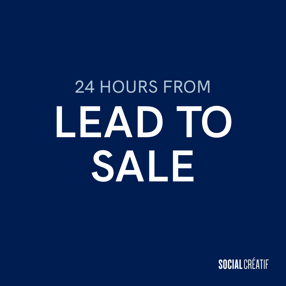24 HOURS FROM LEAD TO SALE