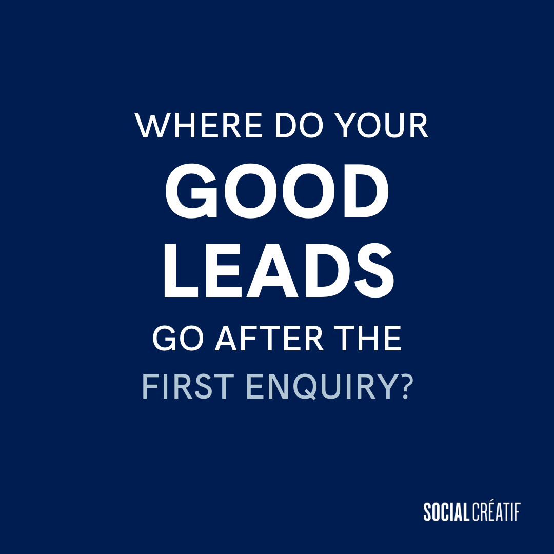 THE MIDDLE IS WHERE GOOD LEADS GO COLD