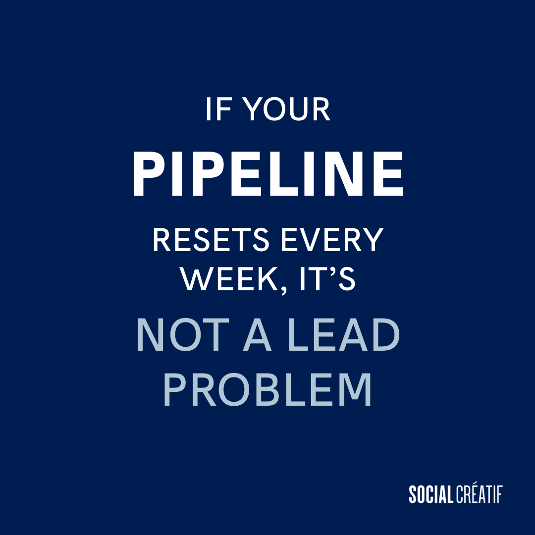 YOUR PIPELINE SHOULD NOT RESET EVERY WEEK
