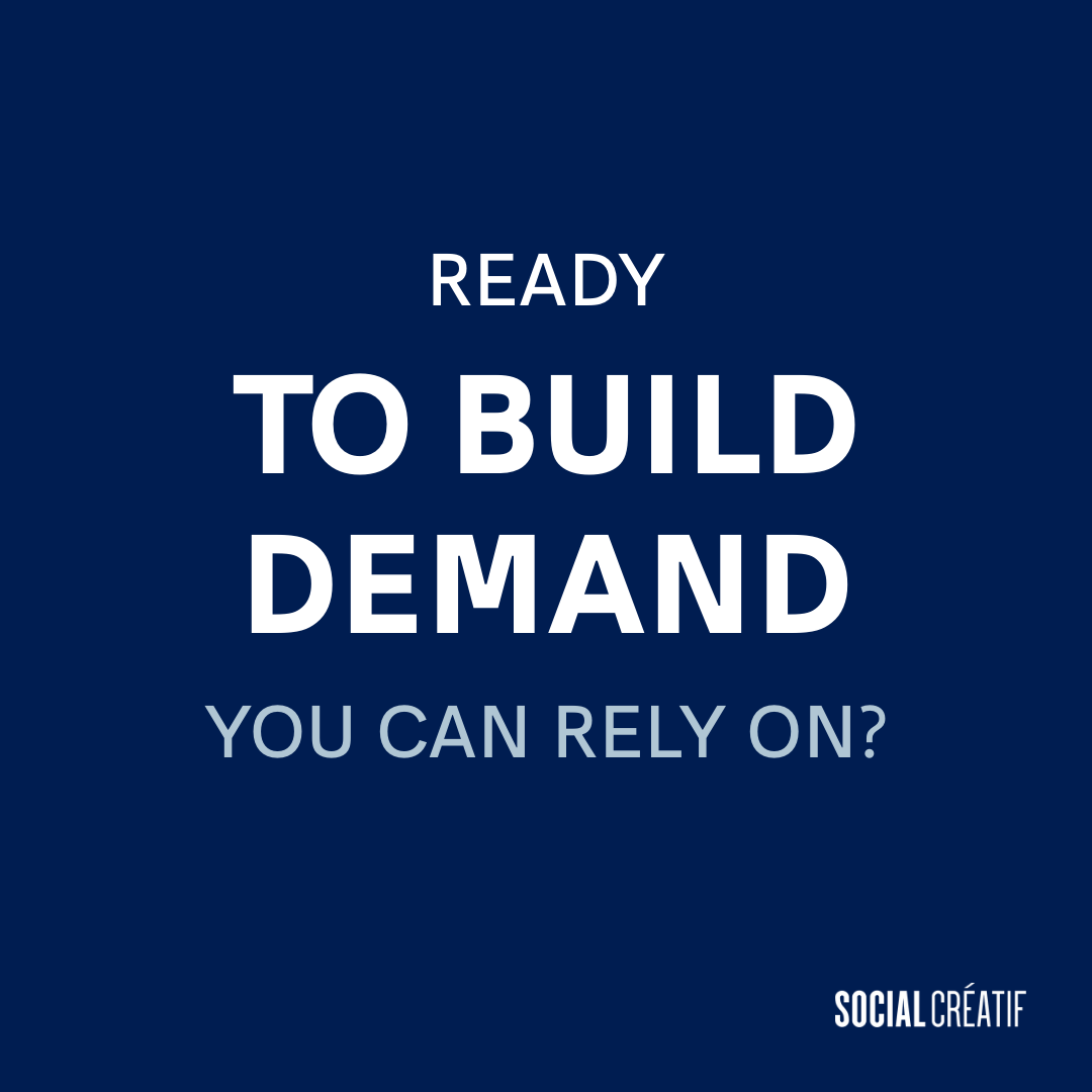READY TO BUILD DEMAND ON PURPOSE