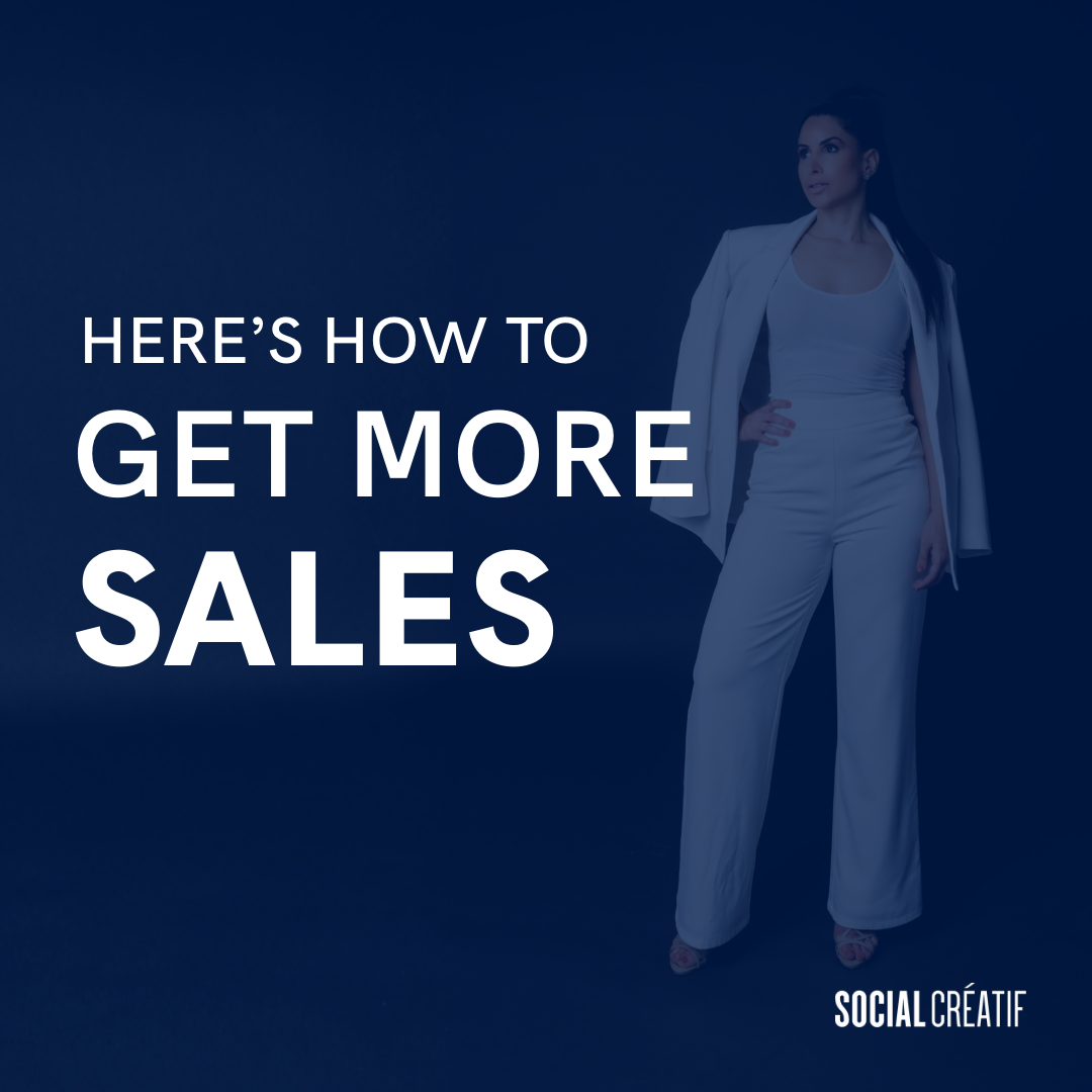 YOU DON’T NEED MORE IDEAS, YOU NEED MORE SALES