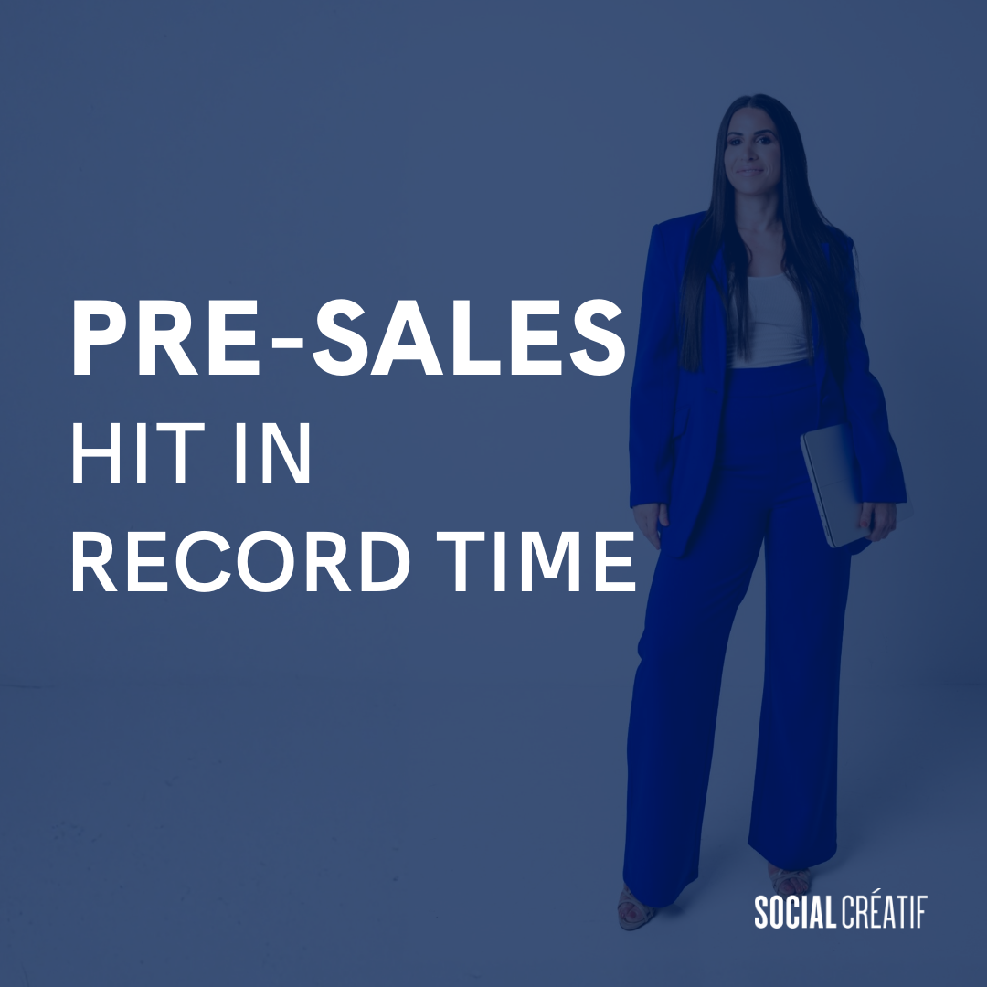 PRE-SALES DON’T HAPPEN BY ACCIDENT