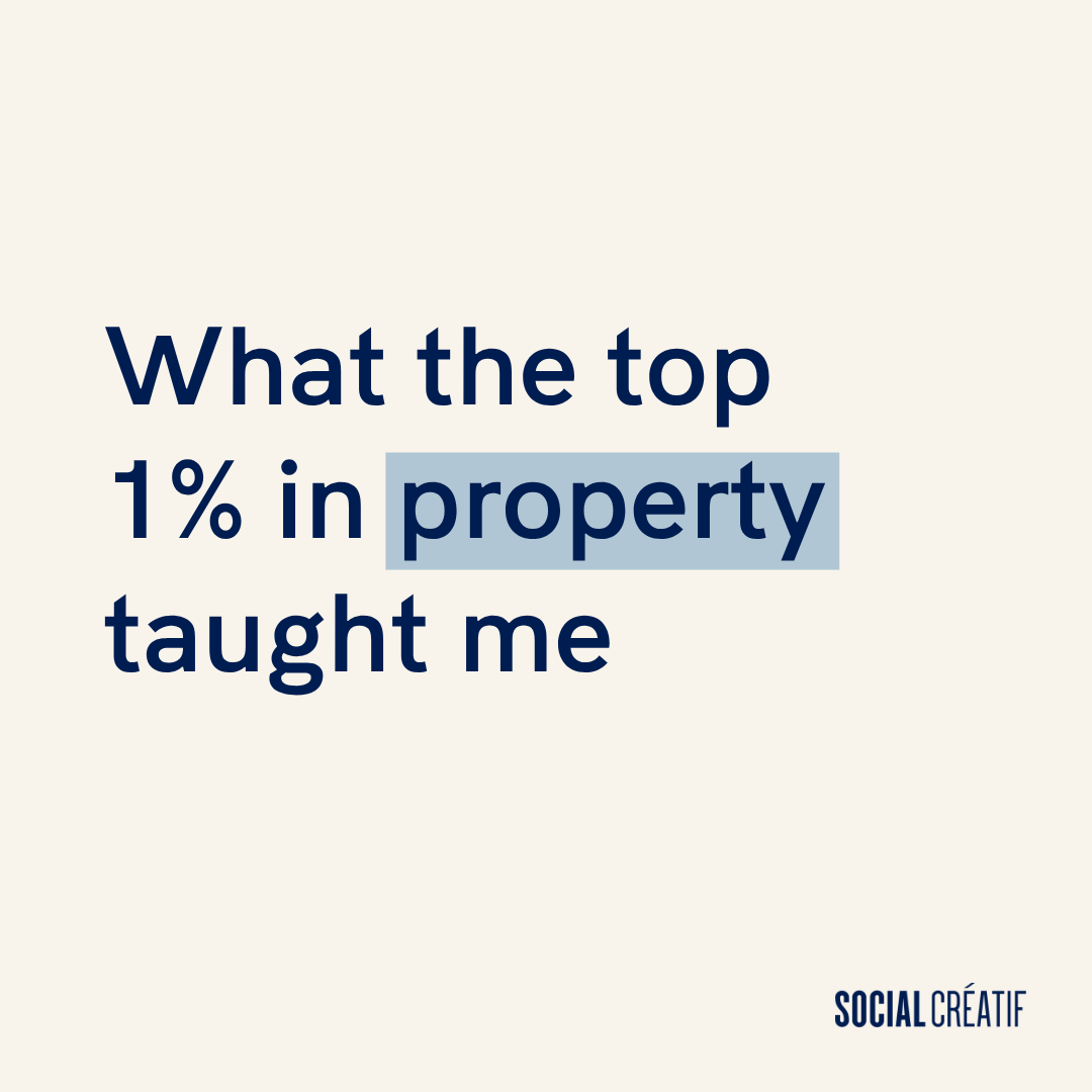 I LEARNED WHAT SEPARATES THE TOP 1% LONG BEFORE I STARTED SOCIAL CRÉATIF