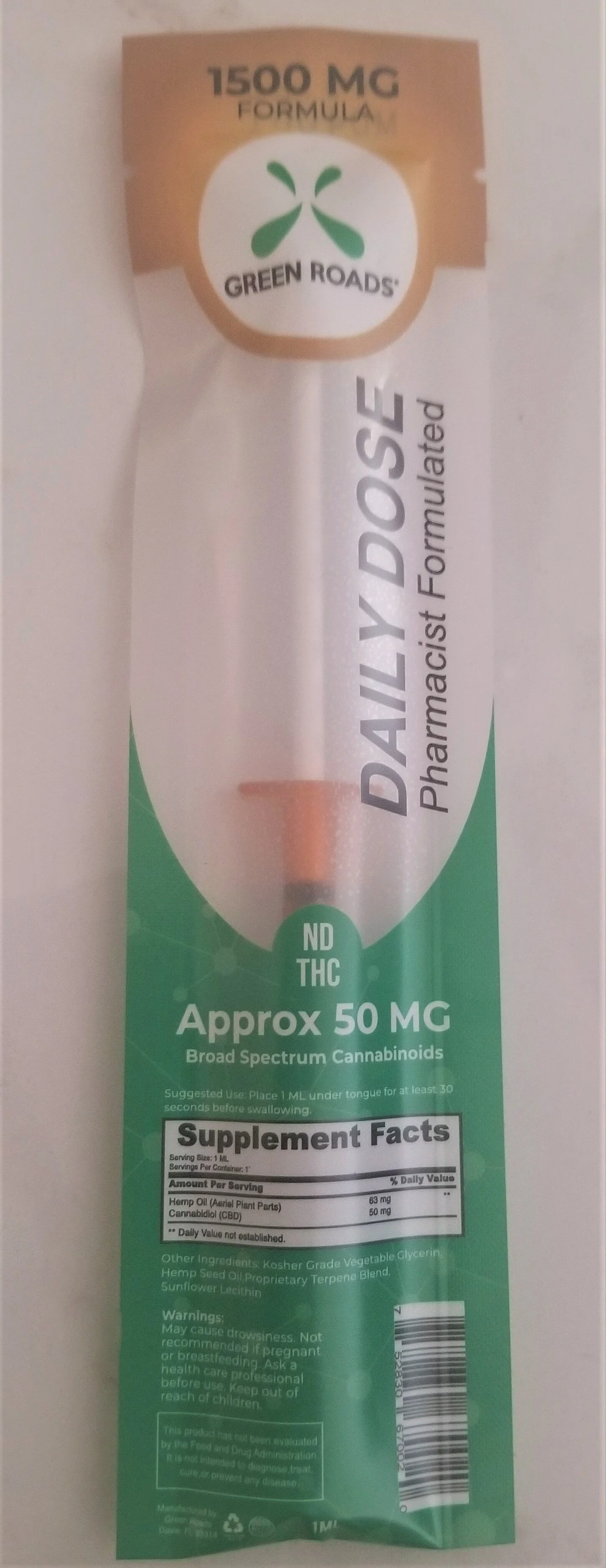 1500MG daily dose CBD