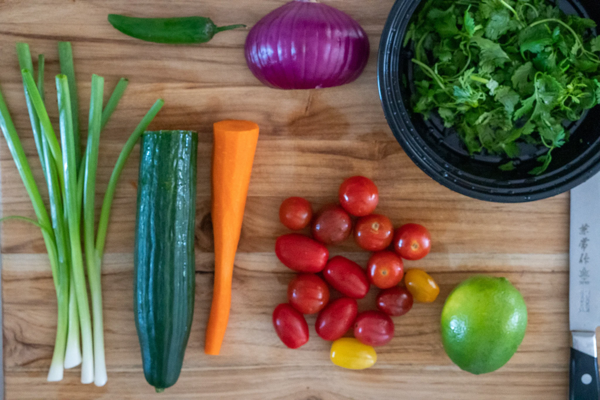 Prep the vegetables