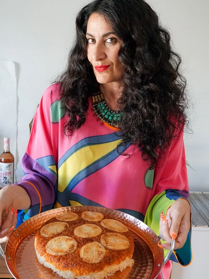 Parisa and her famous Tahdig