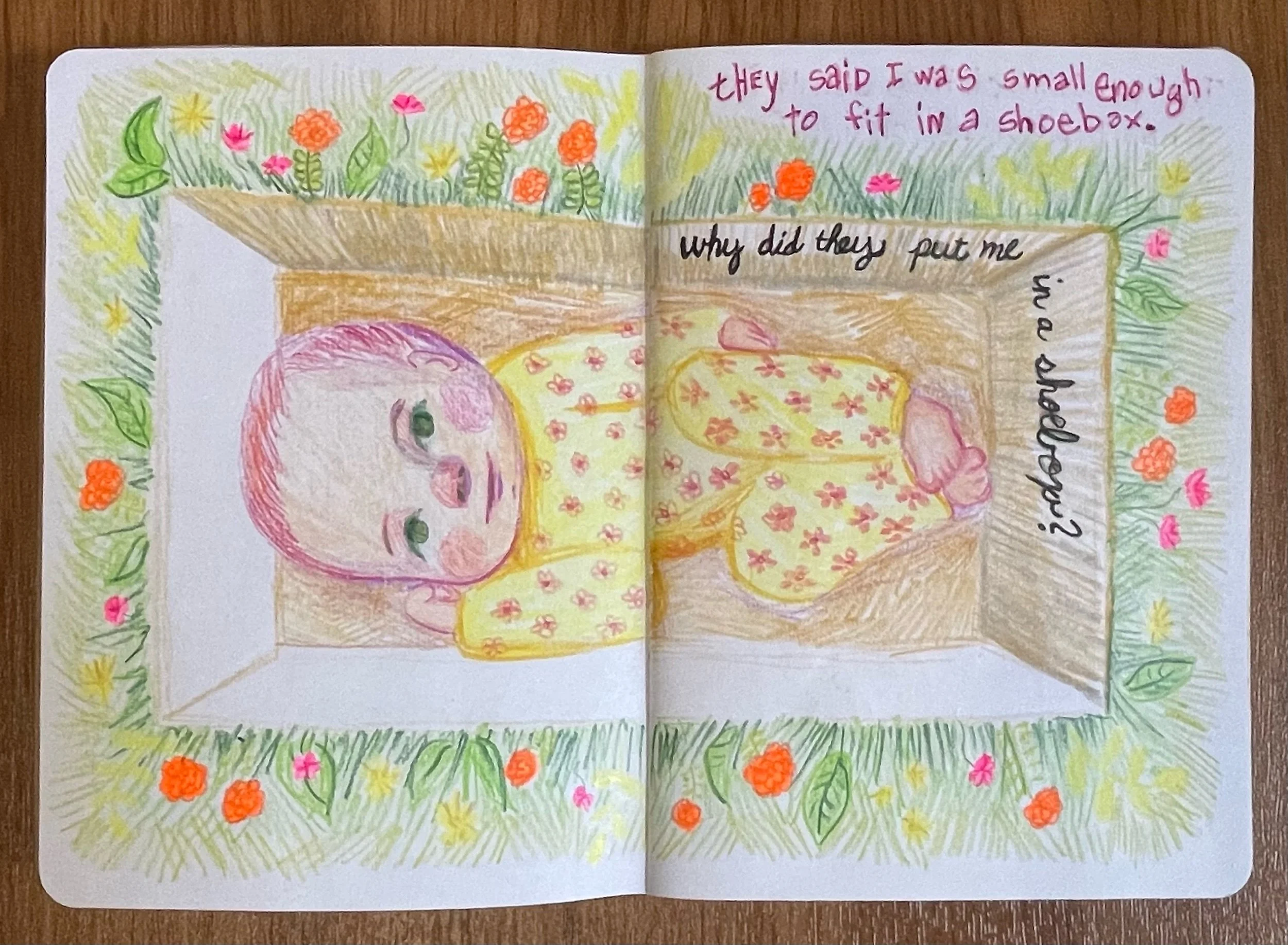 From birth, work in progress. 