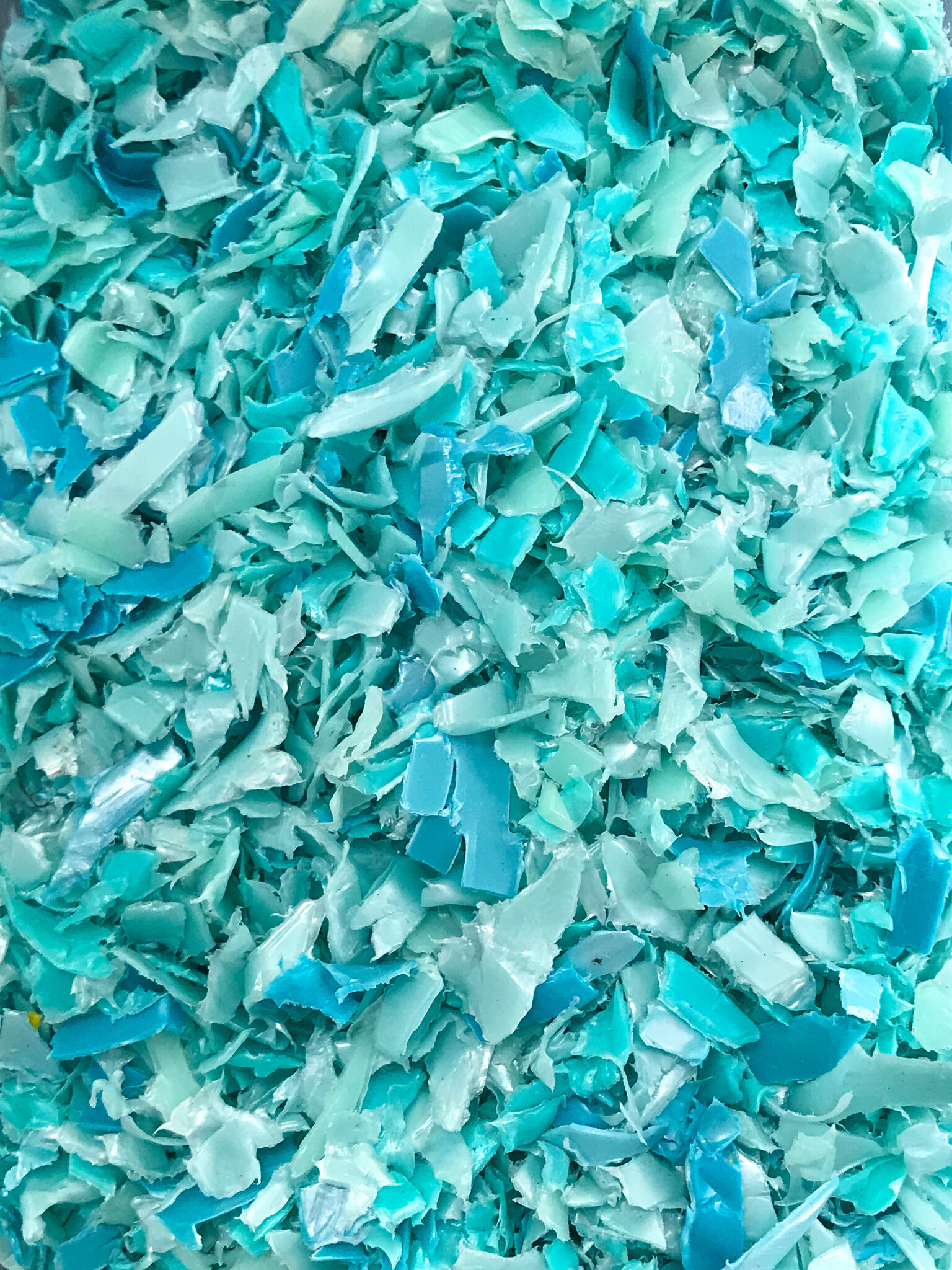 Blue Sky plastic shreds