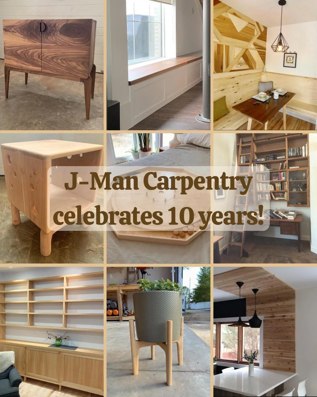 In 2015 J-Man Carpentry was formed after Jarrett quit his commercial carpentry job. We were less than a year into our first house and had a tiny puppy on our hands. The business focused mainly on finishing carpentry doing renovations, decks and fence