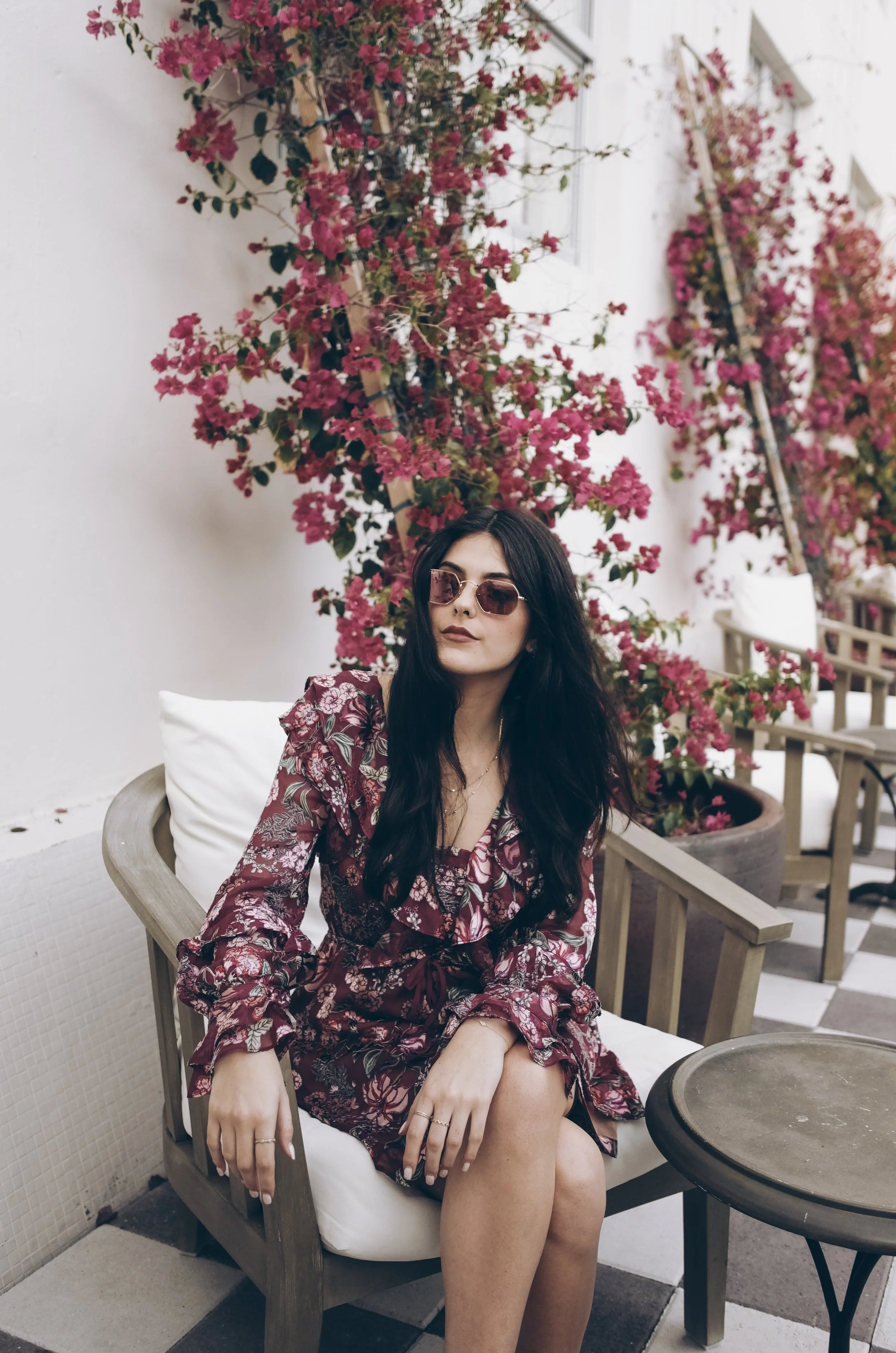 Miami Art Basel by Julia Friedman - wearing For Love and Lemons Dress.