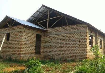 Kasaba hall under construction in Uganda