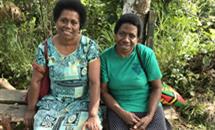 Sisters Milika (Fiji) and Jill (Malekula Vanuatu) at a recent outreach in Port Vila