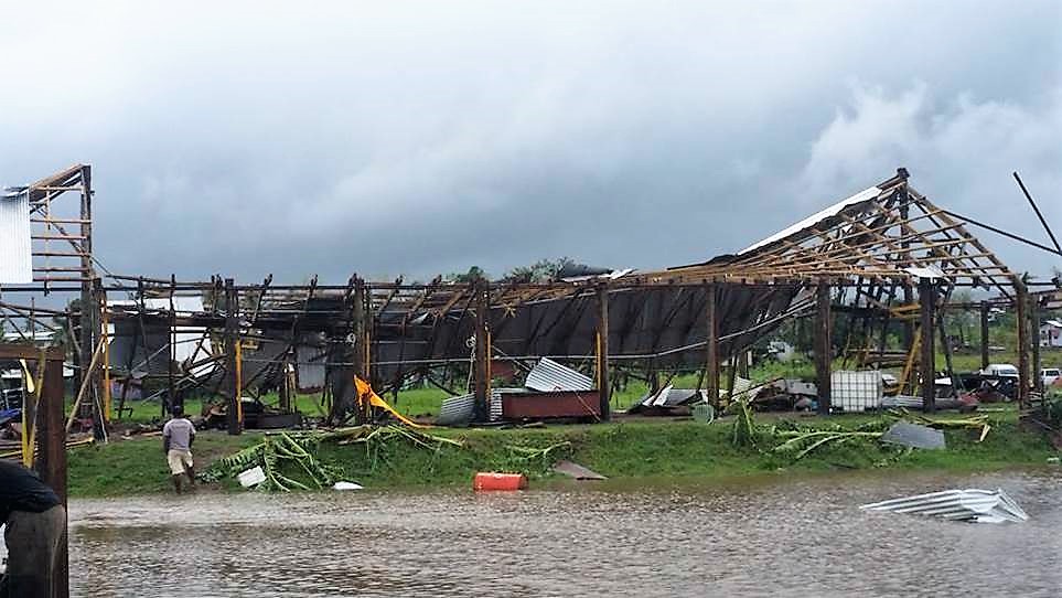 Lautoka hall damaged by cyclone