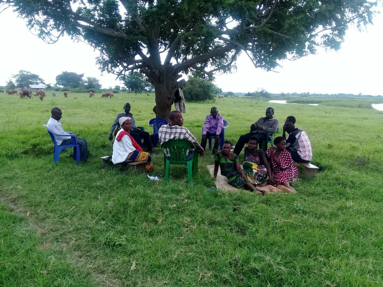 Meeting in Kyapa, Uganda
