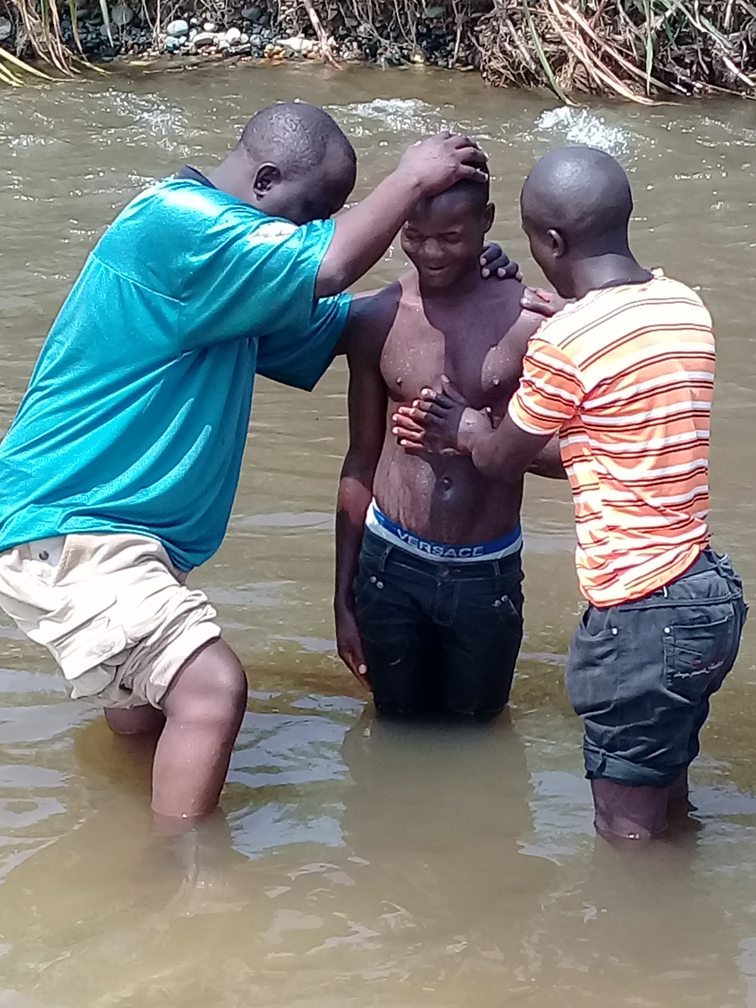 Another baptism in Uganda