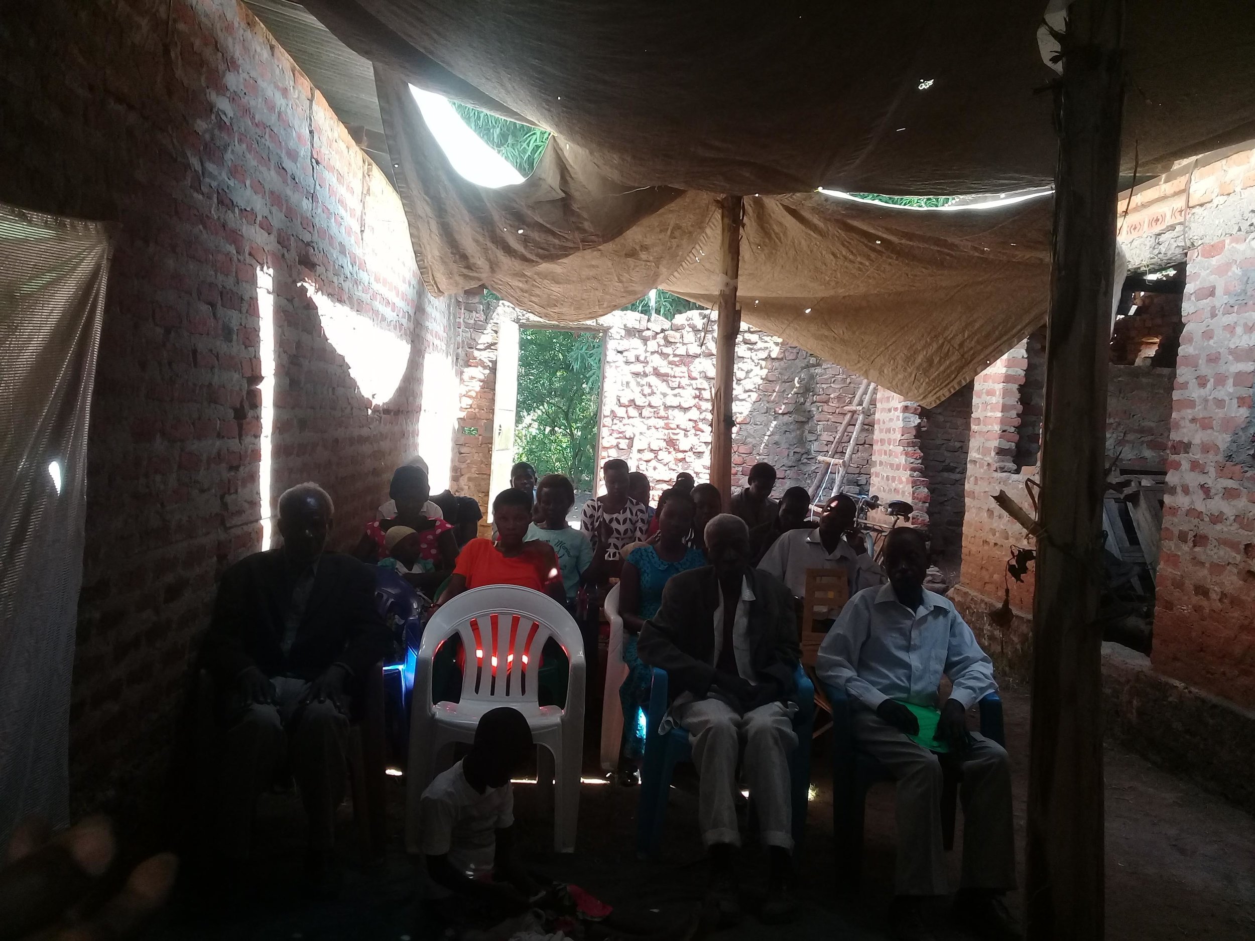 Fellowship meeting in Sironko, Uganda