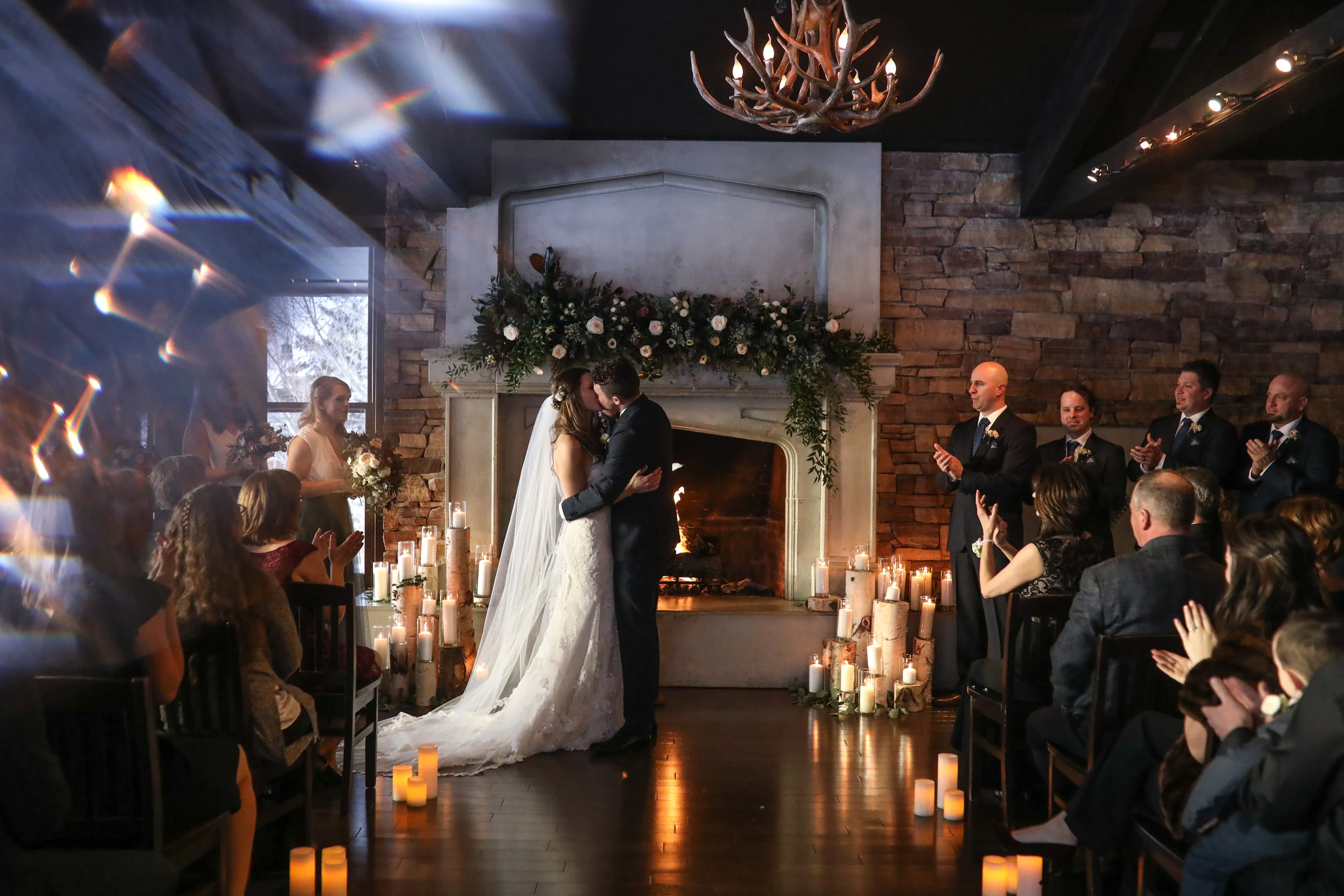 Lindsie &amp; Steve's Calgary Winter Lakehouse Wedding 
