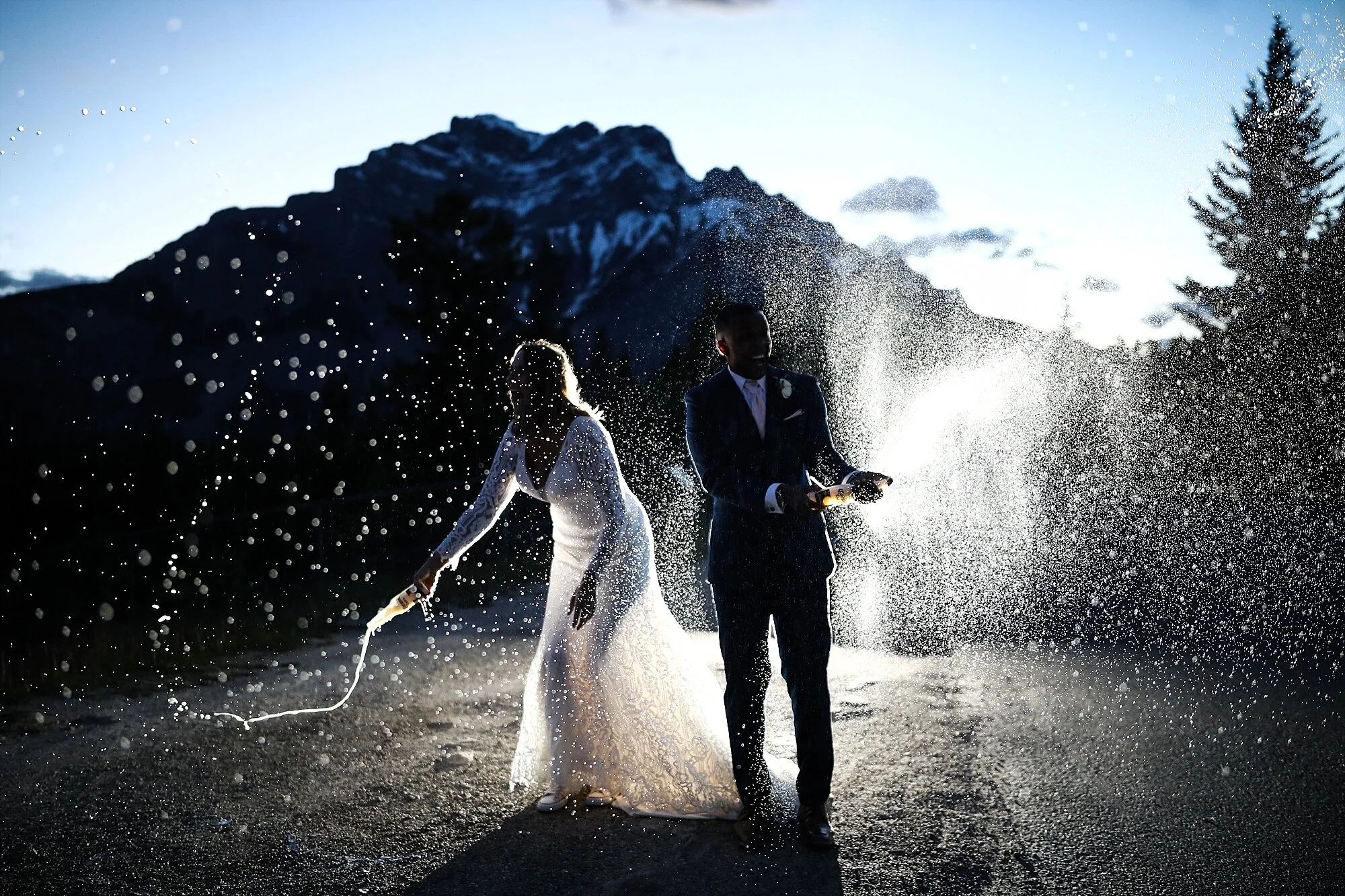 Melissa &amp; DJ Elopement | Lake Minnewanka Banff Summer Solstice Wedding | PUBLISHED ELOPEMENT