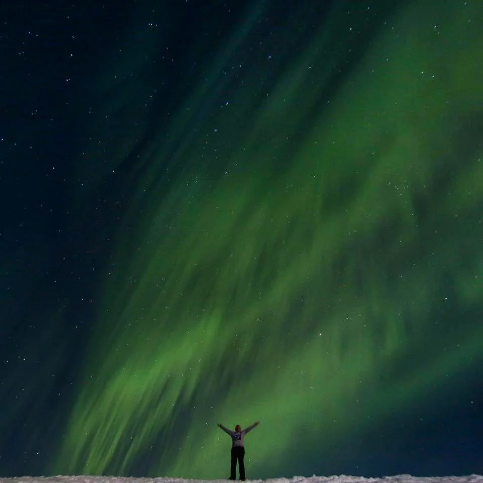Constantly trying to outdo this #selfportrait 🌙
.
.
30 day trip in Iceland on my 30th Birthday. The northern lights didn&rsquo;t come out to play till day 29. Yup. Almost a month about to fly home and no northern lights yet. 
.
.
I remember that day