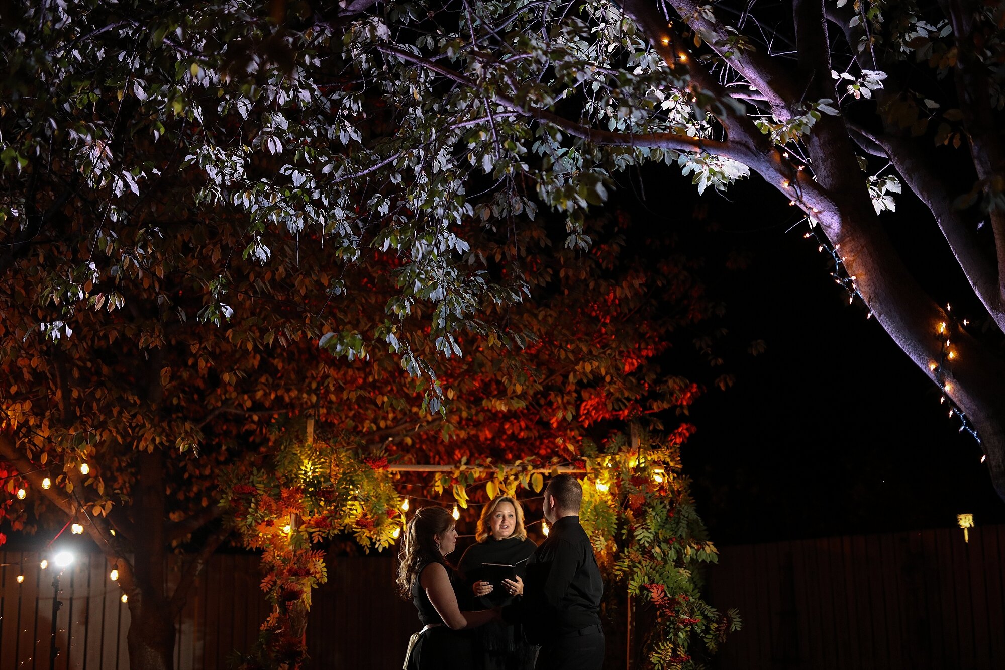 Chris &amp; Nikki's Vows | Calgary Backyard Fall Wedding Ceremony 