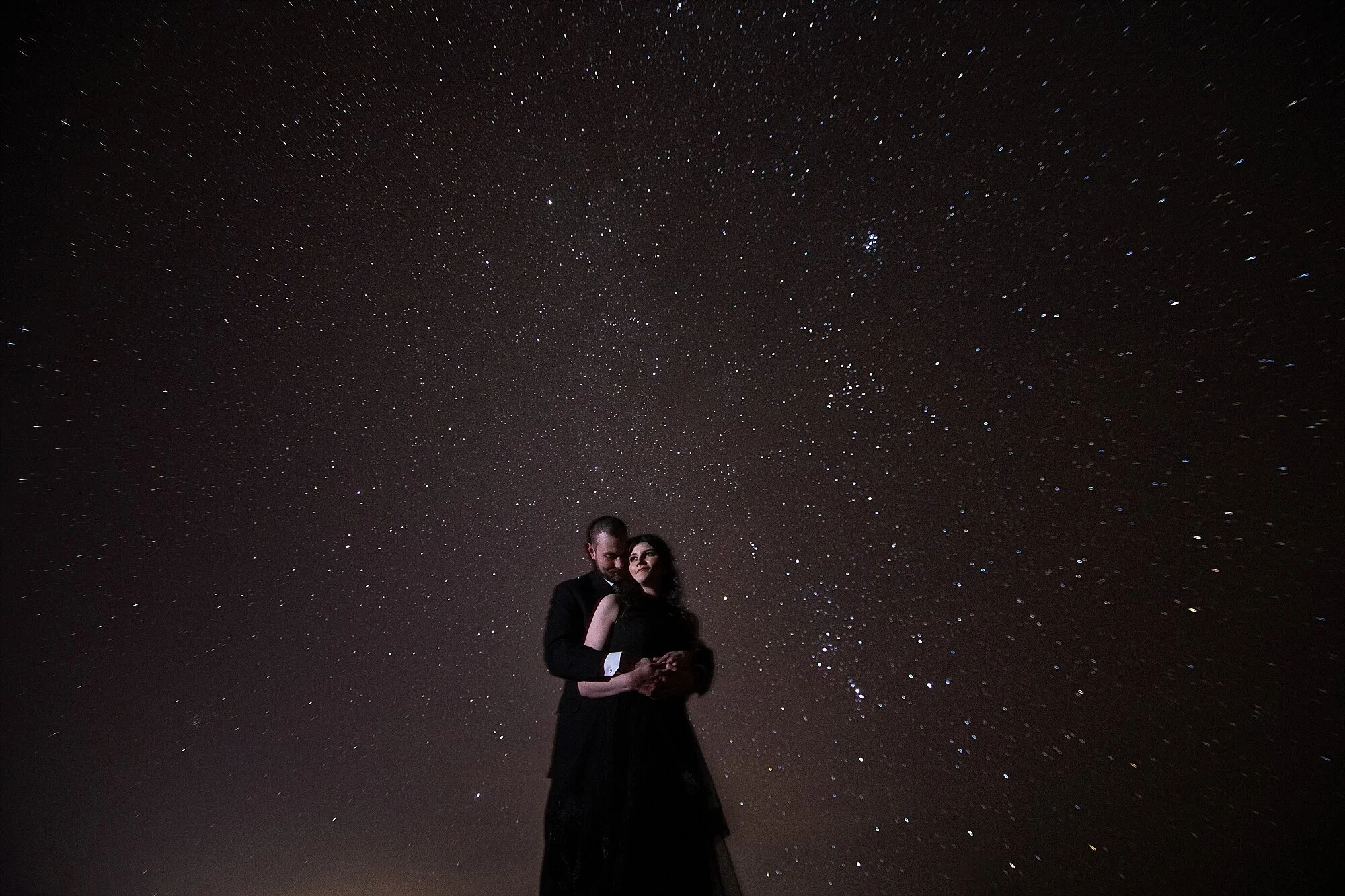 Twilight Engagement Session | Natalie + Ryan | Banff Night Photoshoot