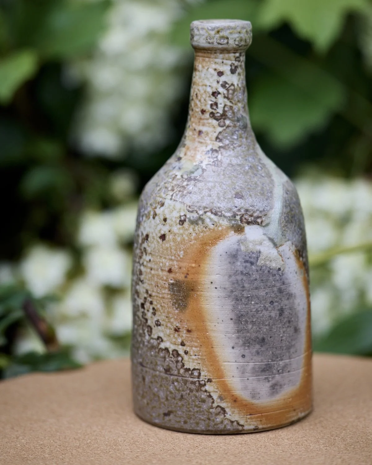 Vase: Wheel thrown vase, stoneware - Unglazed and wood fired (2025)