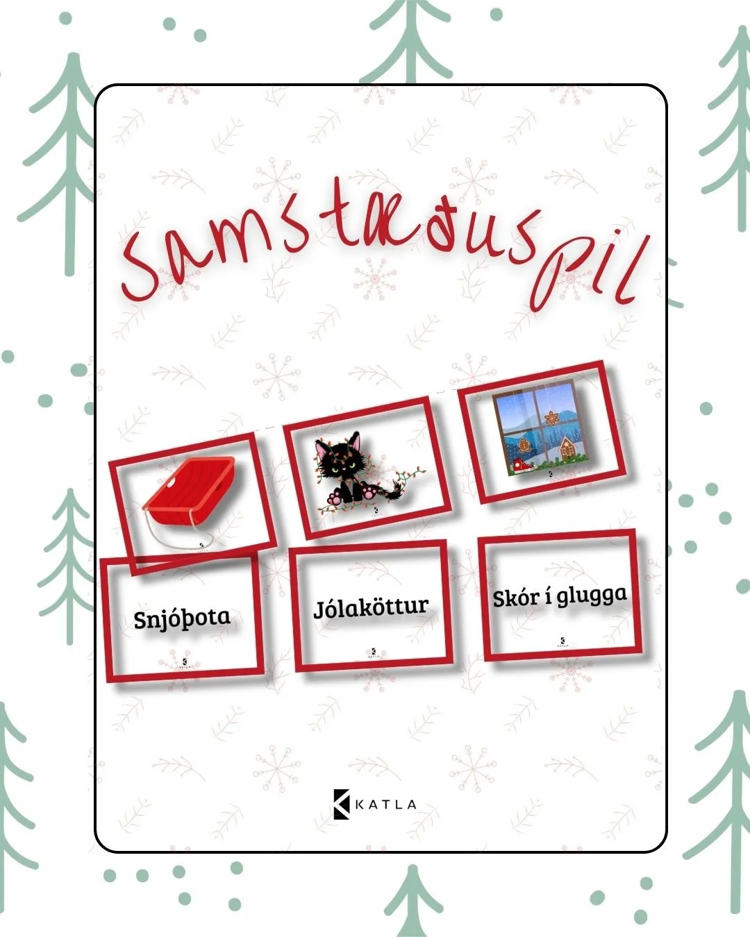 Samstæðuspil 1 - Jól