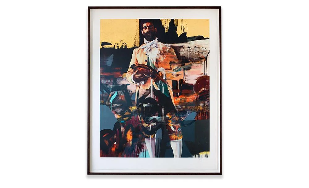 ‘Tardis of Delight’, Conor Harrington, Archival pigment print with 22 caret gold leaf.