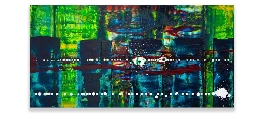 ‘ZXX’, John Cronin , Enamel and oil on aluminium.