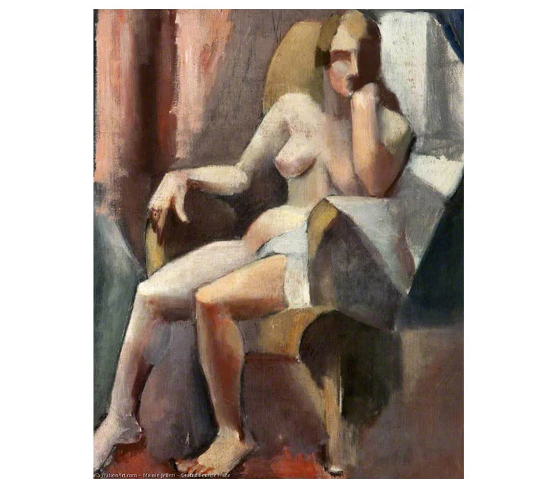 ‘Seated Female Nude’, Oil On Canvas, 56 x 46 cm, 1922 · Ulster Museum (Ireland)