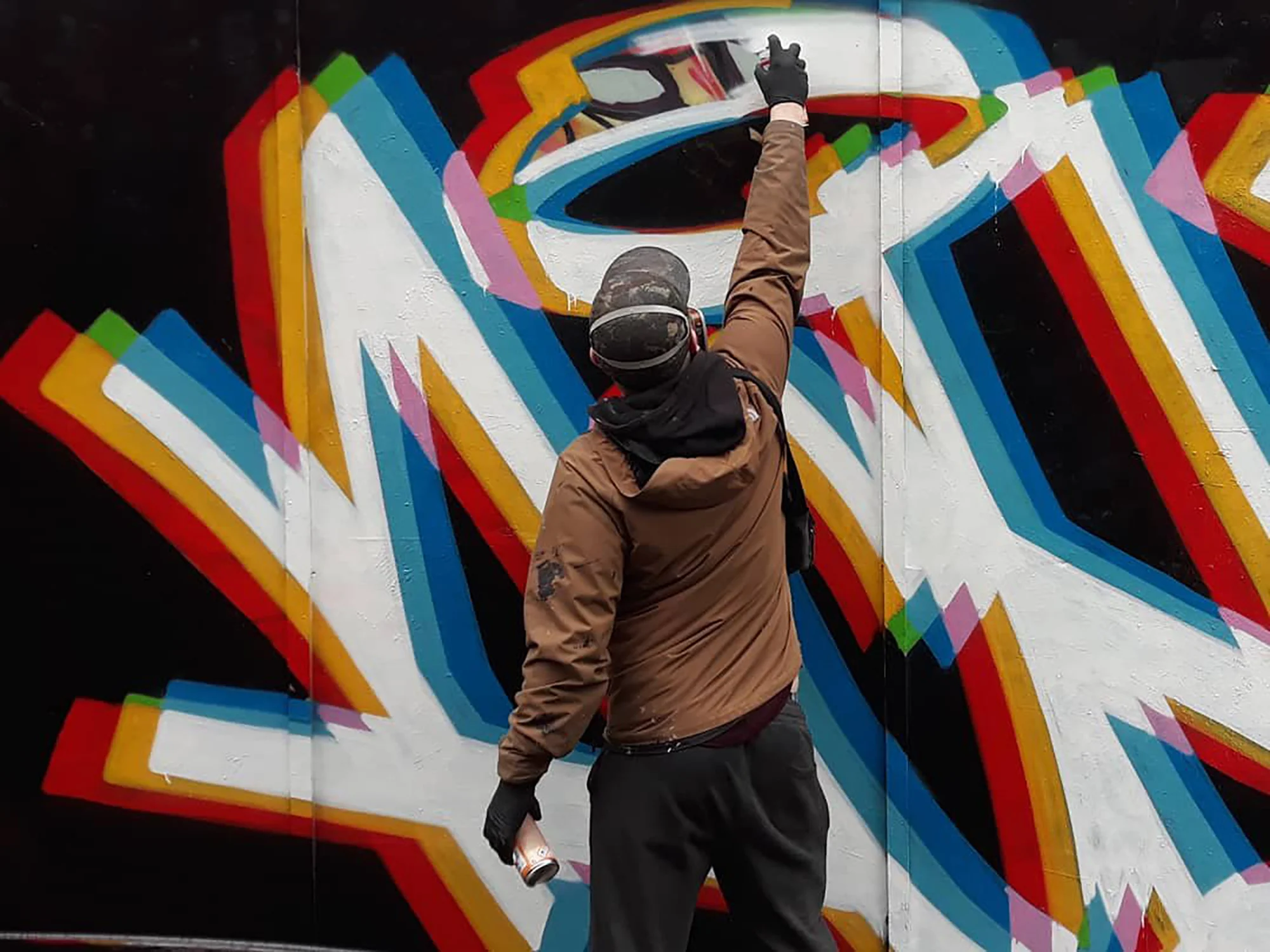 Aches painting in London, 2018. Photo credit: notbanksyforum