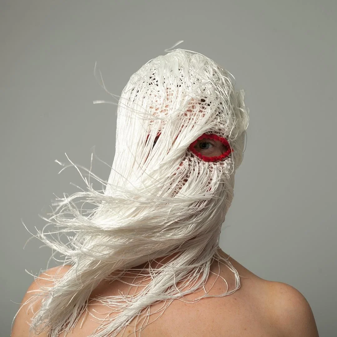 ‘False Hood’, 2018, Photograph of Mask. Photo credit: Hazel Coonagh