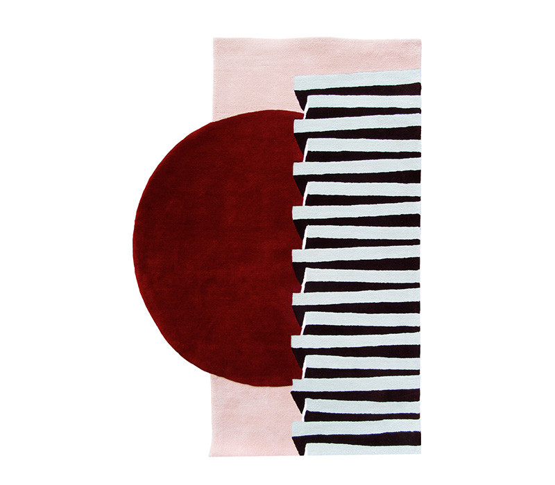 ‘Brainstorm’, 2019, Wool Rug, 2150mm x 1460mm. Photo credit: Ceadogán