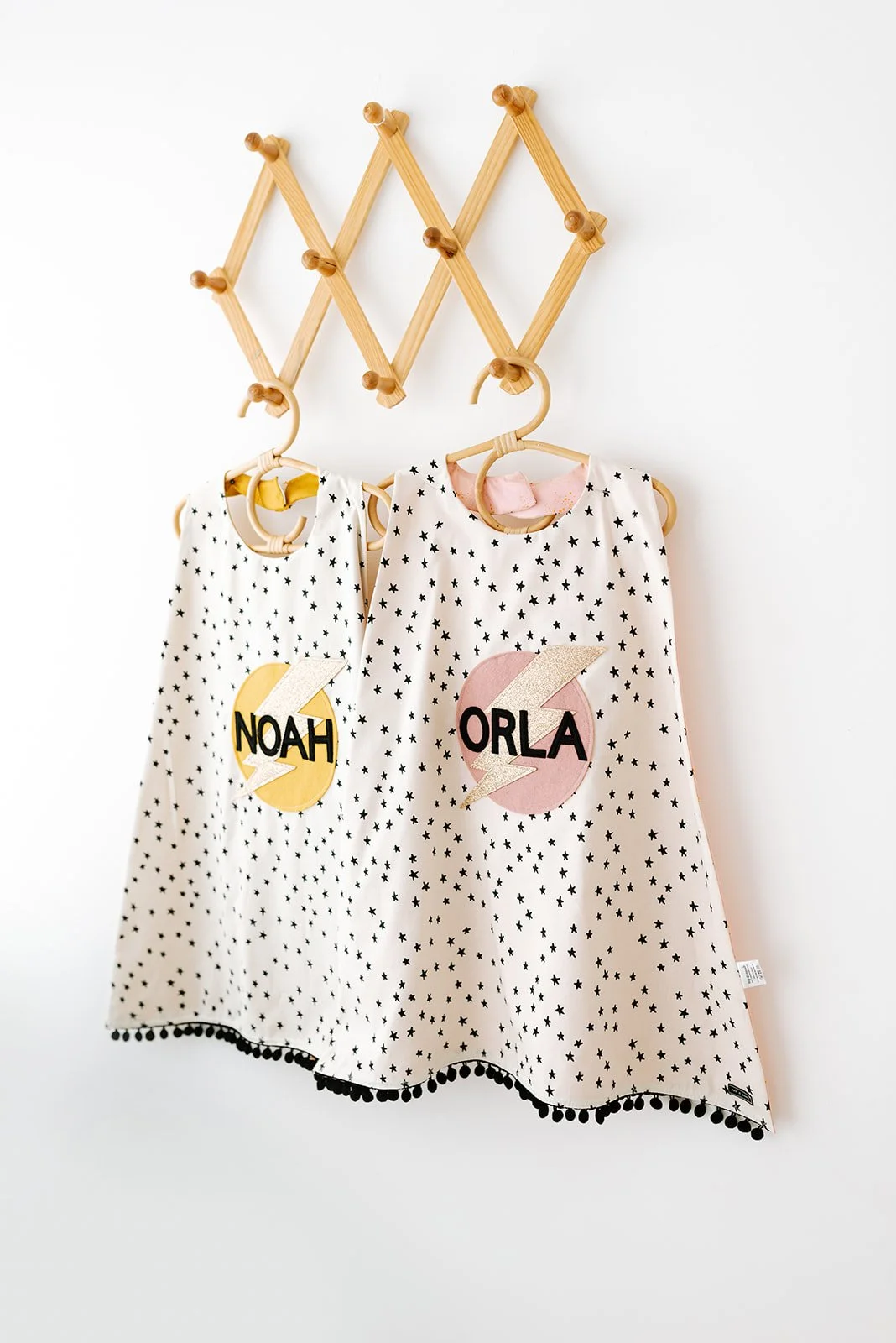 Superhero cape, crown and mask