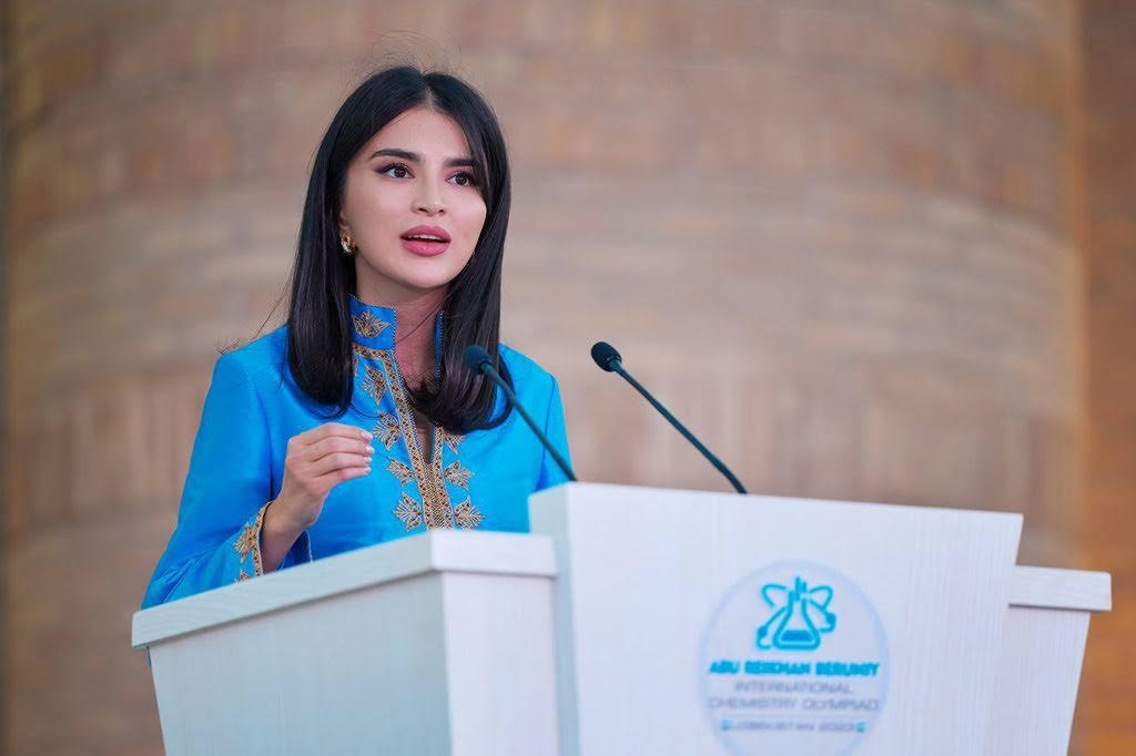 Saida Mirziyoyeva, Assistant to the President of the Republic of Uzbekistan, declaring commitment to cervical cancer elimination