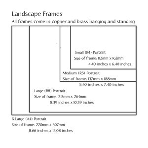 Large Landscape Standing Picture Frame — Glass Half Full Design