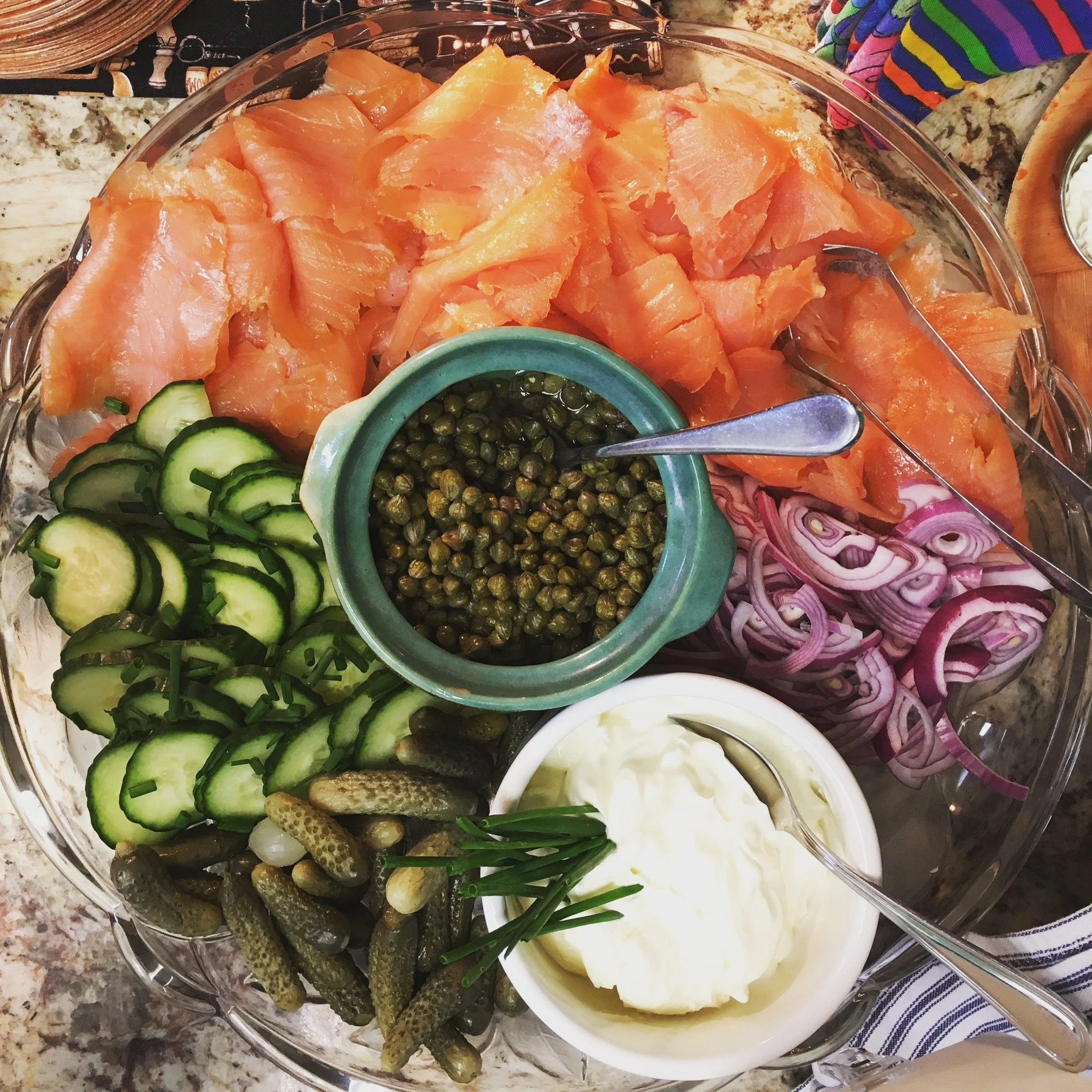 Picture this as a salad in your fridge next week for lunch 🙌🏿 Look for our Mediterranean Smoked Salmon Salad on our new Fall Menu debuting this week!

🥗 18g of protein per 3oz serving &ndash; keeps you satisfied &amp; fueled 
💙 Packed with omega-