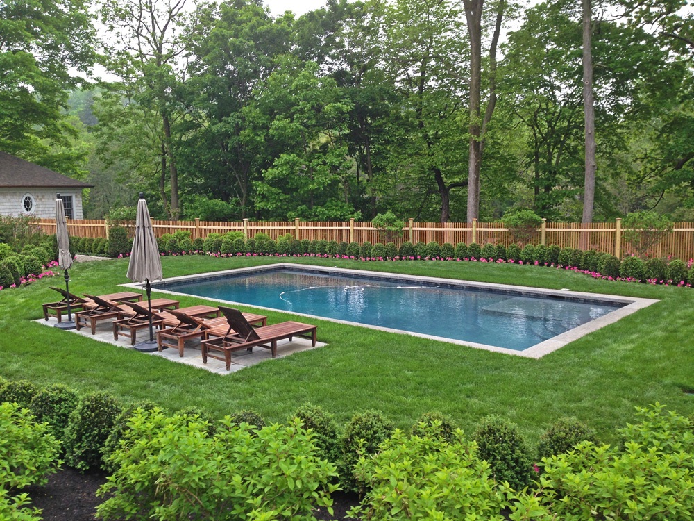 Stunning inground pool in Saddle River, NJ