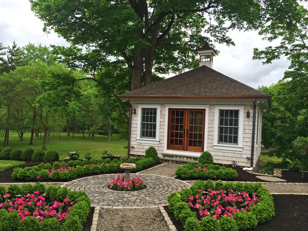 Beautiful plantings in Saddle River, NJ